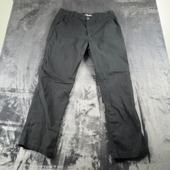 Carhartt Relaxed Fit Work Pants Mens 38x32 Black Rugged Flex Canvas 102291