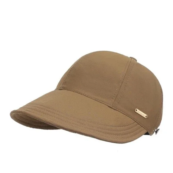 Women Sun Hat Wide Brim UV Protect Foldable Beach Visor Quick Dry Ponytail Hole