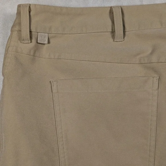 Lululemon ABC Slim-Fit 5-pocket Pant Khaki Tan Mens 44 M5ABOS
