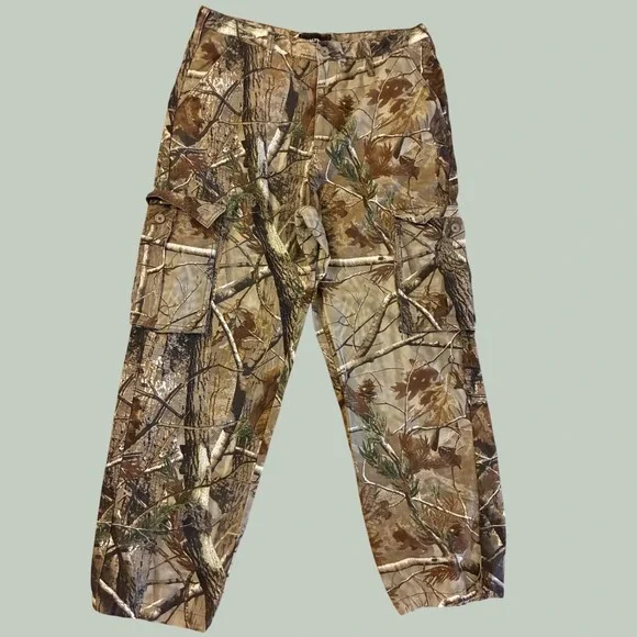 Realtree AP Camo Cargo Pants Mens 36-38 L Gorpcore Streetwear Utility Trousers