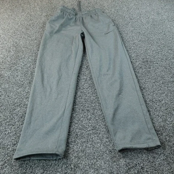 Nike Sweatpants Mens S Gray ThermaFIT Fleece Jogger Drawstring Pants Workout Run