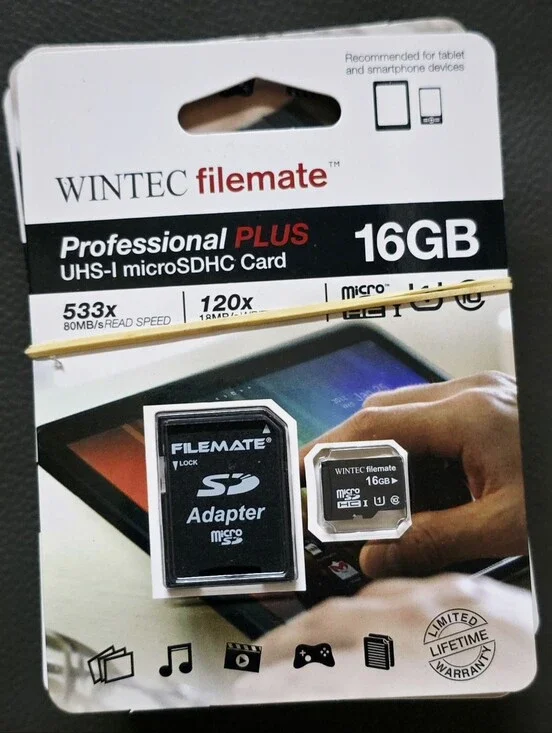 *Lot of 5* Wintec Filemate USH-1 micro SDHC 16gb