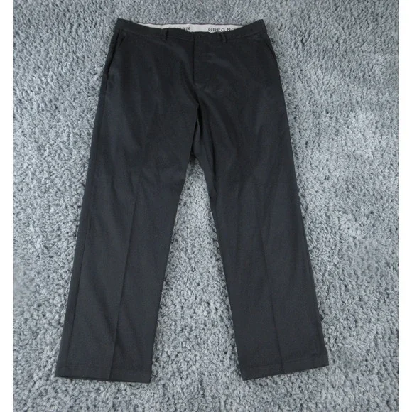 Greg Norman Pants Mens 36x30 Black Attack Life Golf Chino 37x28.5*