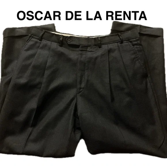 Oscar De La Renta Pants Gray 38