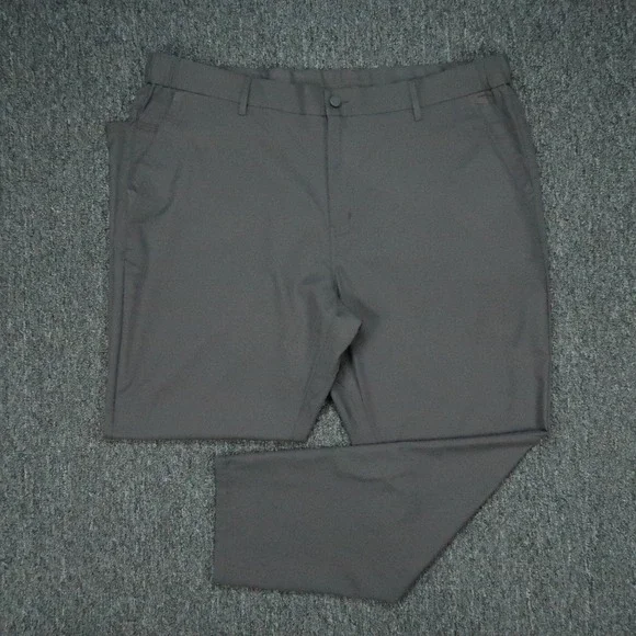Jack Archer Pants Men 40x28 Charcoal Jetsetter Straight Zip Pocket Golf Travel