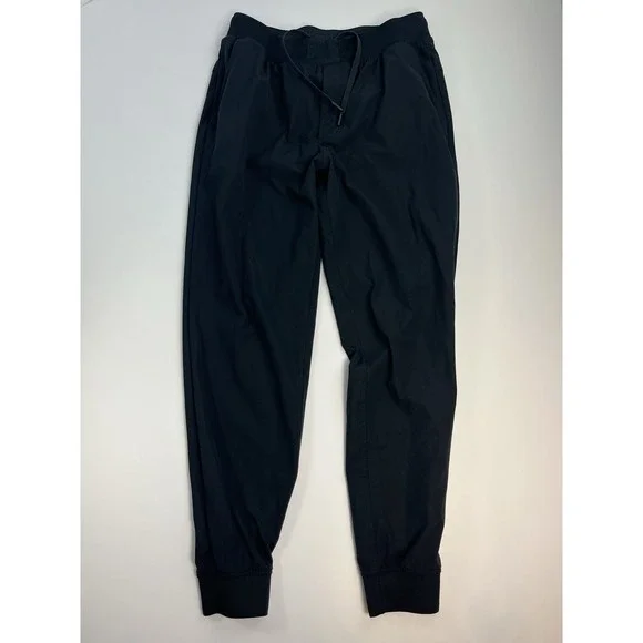Rhoback Mens Delta Performance Jogger Pants Black Golf Run Tennis Size Medium