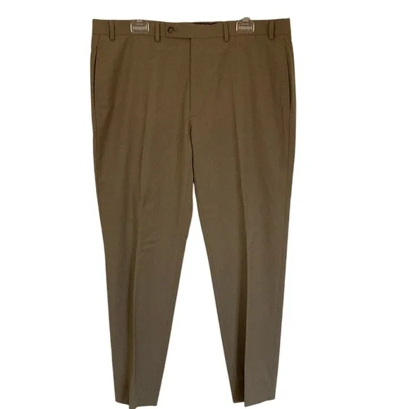 Lauren‎ Ralph Lauren Men's Tan High Performance Wool Dress Pants Size 36x28.5