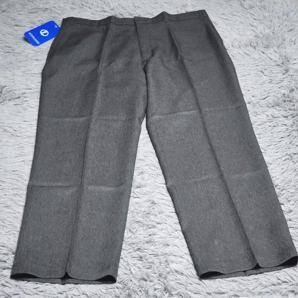 Vintage 1999 Levis‎ Action Slacks Mens 42x30 Gray Poly W42 L30 Dress Pants NOS