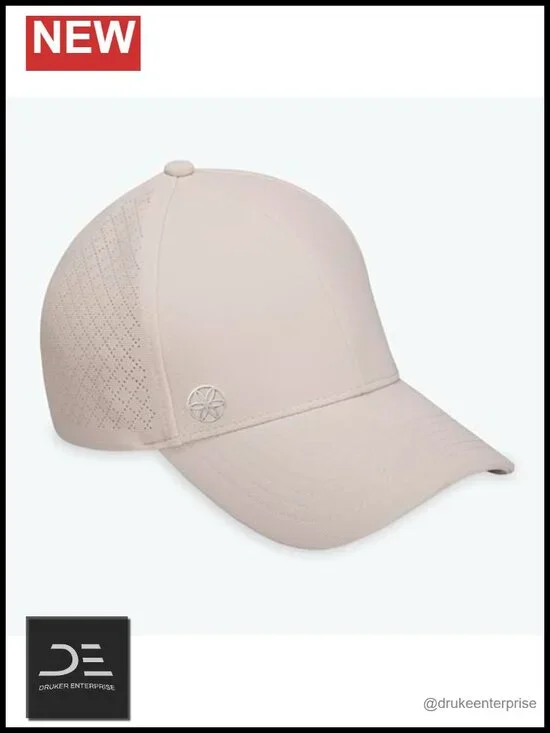 Breathable Geo Pattern Laser Cut Ventilation Fitness Hat Adjustable