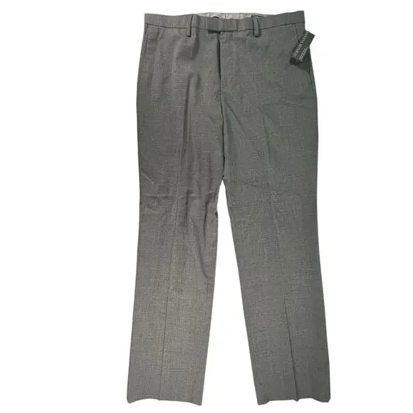 Banana Republic Performance Wool Dress‎ Pants Mens 36x34 Slim Fit Gray NEW