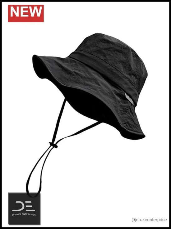 Waterproof Bucket Hat UPF 50+ Quick Dry Fishing Safari Adjustable Chin Strap
