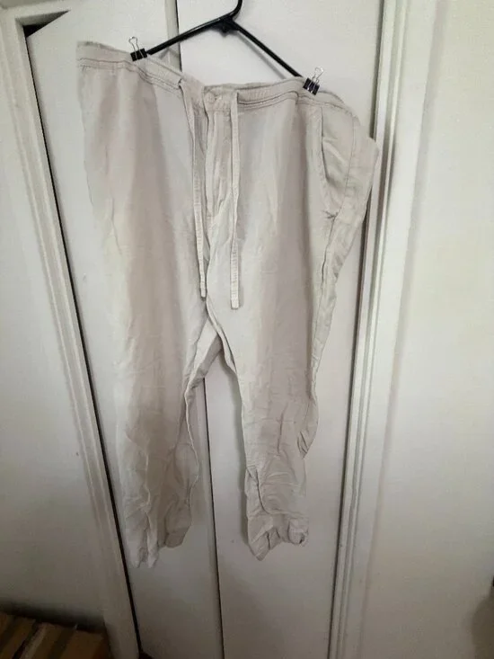 Men's Cubavera Light Khaki Linen Pants Size XXLx32