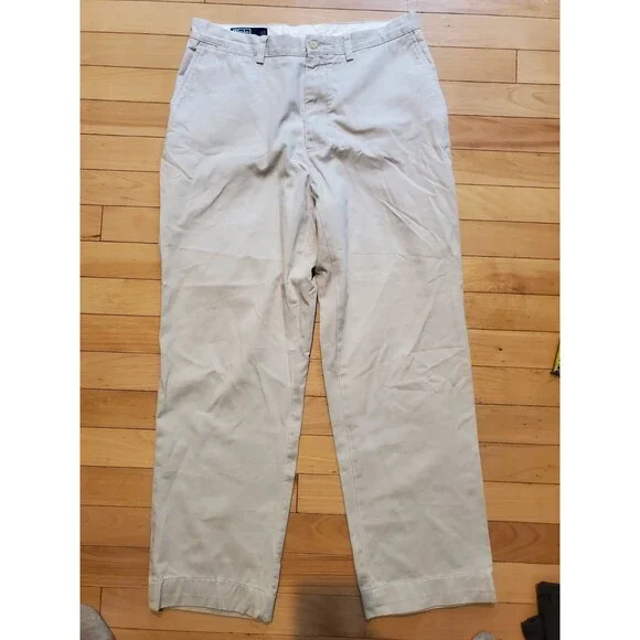 Polo Ralph Lauren Prospect Pant Men Chino Trousers Beige Khaki 100% Cotton 32x29