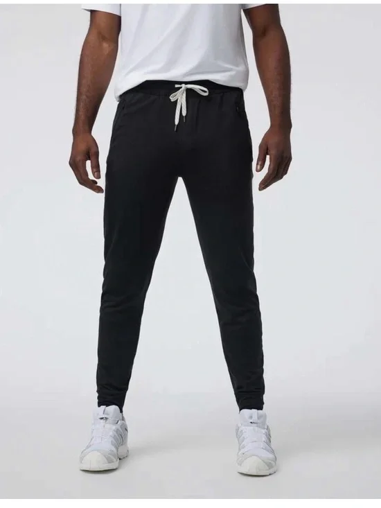 Vuori Ponto Performance DreamKnit Jogger Black Athletic Sweatpants