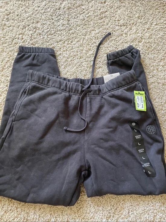 Kids Black Drawstring Sweatpants