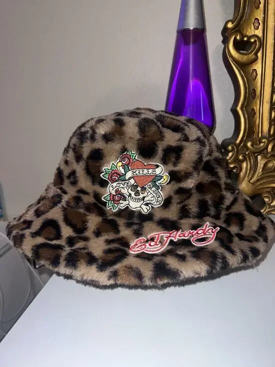 Ed Hardy Leopard Camo Embroidered Bucket Hat Multiple Patterns NWT