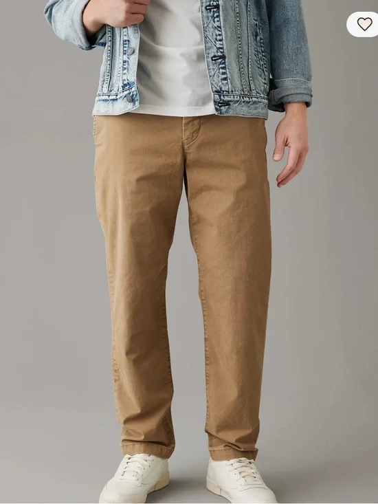 American Eagle Men’s Flex Relaxed Straight Khaki’s 34x36 NWT