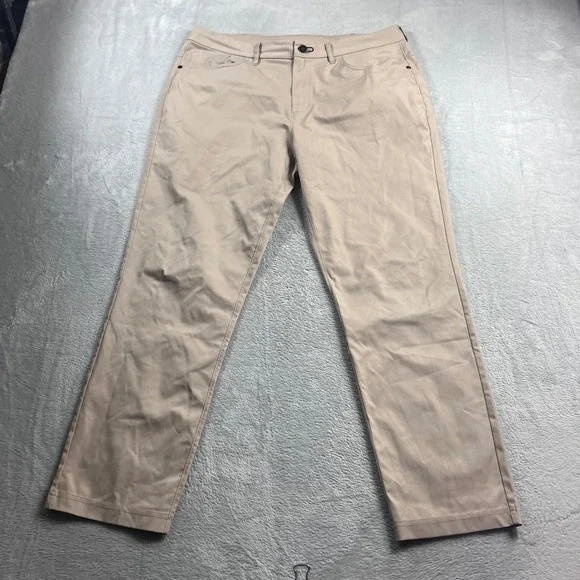 Public Rec Mens All Day Every Day 5-Pocket Pants Khaki Tan 34x30 Tech Chino