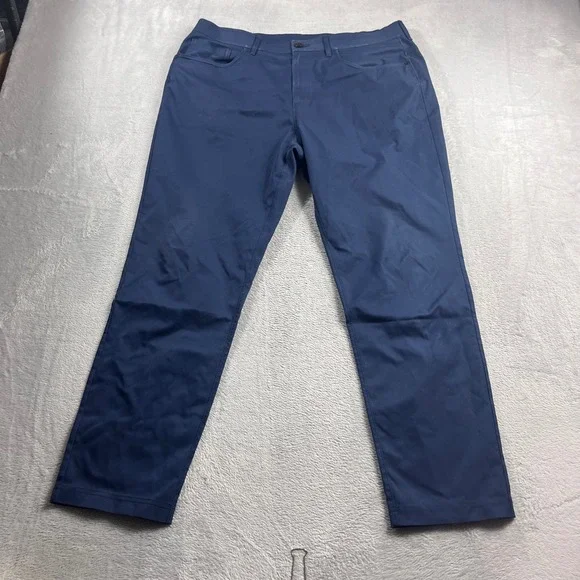 Public Rec All Day Every Day 5-Pocket Pants Navy Blue Mens 34x30 Travel Chino