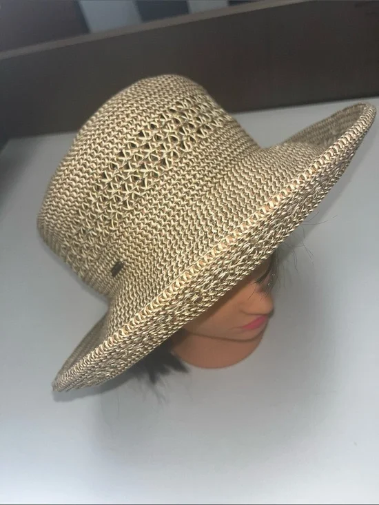 Nine West Natural Straw Sun Hat