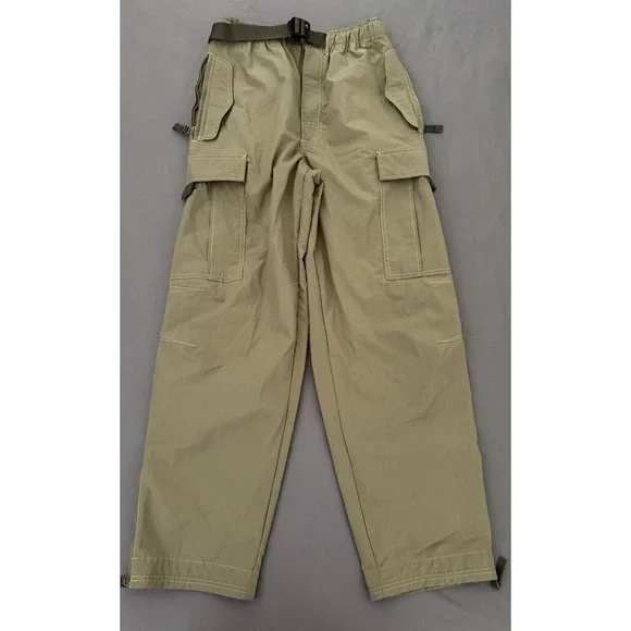 Vintage Mudd Cargo Pants Men's Large Green Baggy Y2K 2000s Paratrooper Pockets