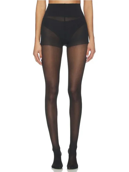 NEW Small SWEDISH STOCKINGS Irma Support Tights in Black Sheer Stockings