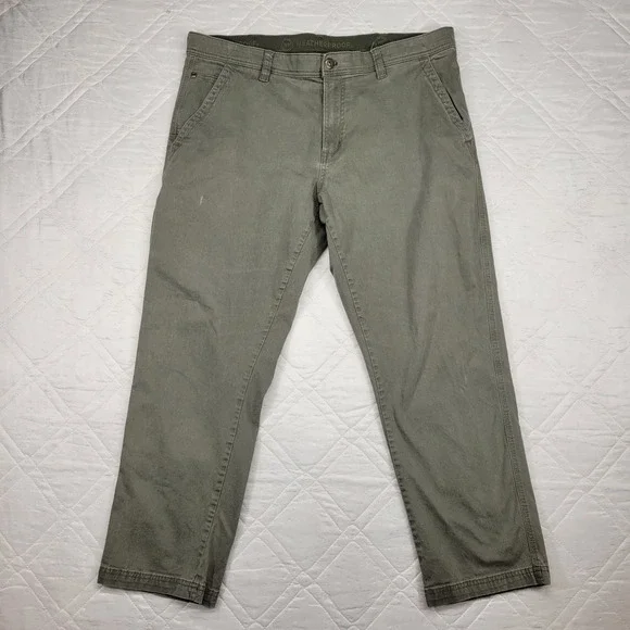 WeatherProof Vintage green work pants men's 38X28‎