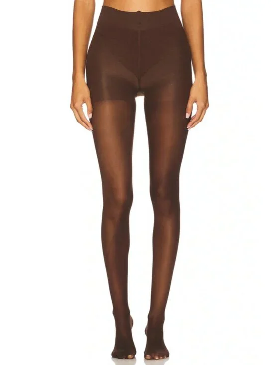 NEW Medium Lapointe x REVOLVE x Leggs Tights Dark Brown Sheer Tights Stockings