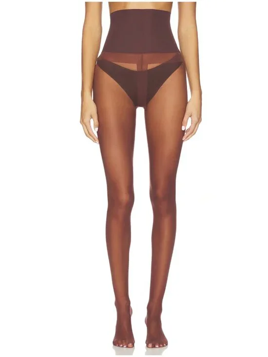 NEW XL Commando Premier Sheer Tights in Oxblood Red High Waist Stockings