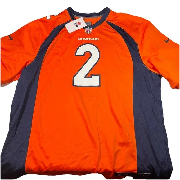 Nwt Nike Denver Broncos Patrick Surtain‎ II #2 Authentic Jersey Orange Size XXXL