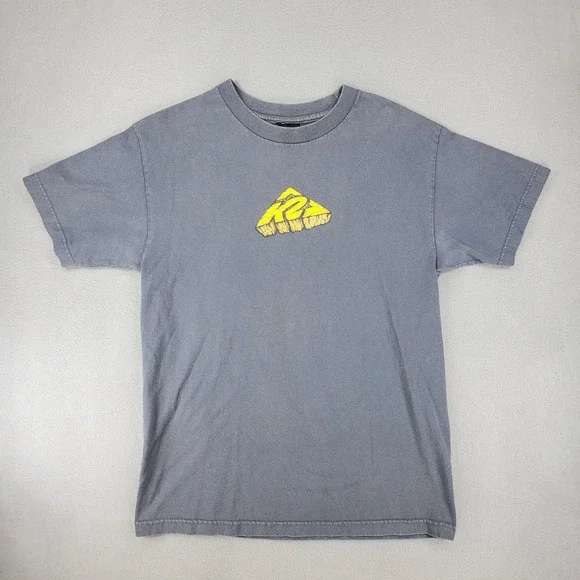 K2 Graphic T-Shirt Mens M Gray Vintage Made in USA Skateboard Snowboard Tee
