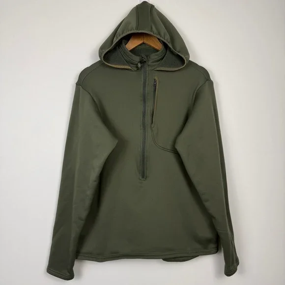 Propper Tactical‎ Half Zip Fleece Hoodie Pullover Mens Medium Green Outdoors