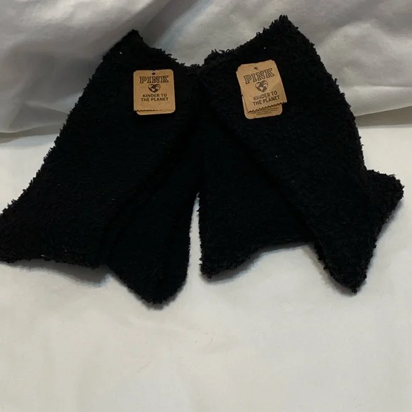 PINK Victoria's Secret Black Eco-Friendly Fabric 2 pairs socks