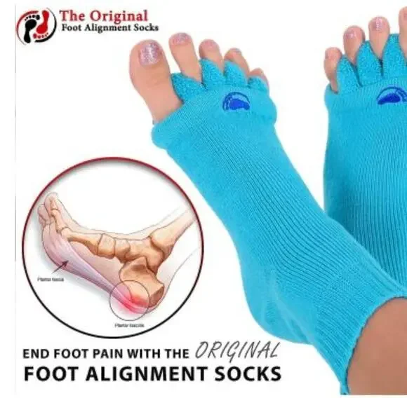The Original Foot Alignment Socks Blue Medium Women 7-9 Men 5-8 New NIP