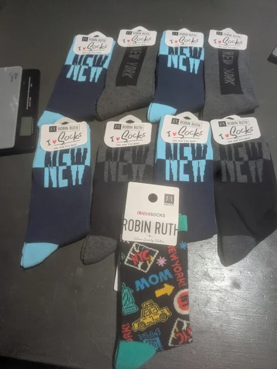 Robin Ruth I Love NY Socks (9 Ct) NWT
