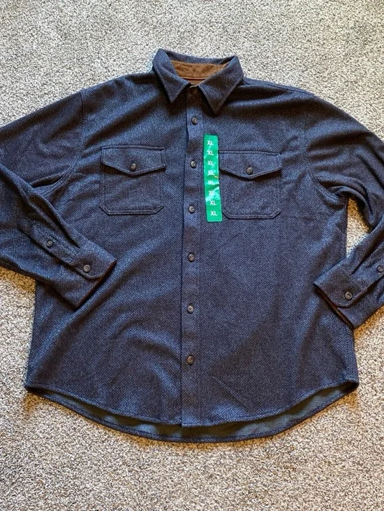 Jachs Men's Button-Down Shirt in Dark Navy