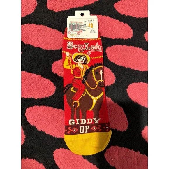 Boss lady, giddyup socks