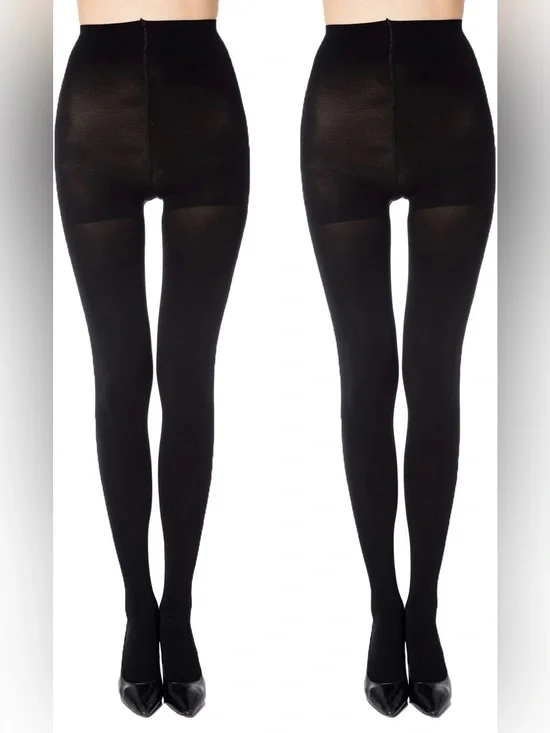Manzi Black Opaque Tights