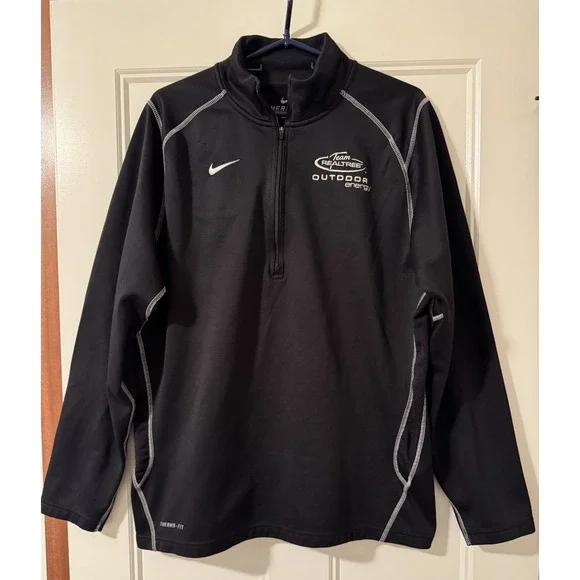 Nike Real tree Black Pullover Therma FIT  Size L Realtree‎ Sweatshirt Top