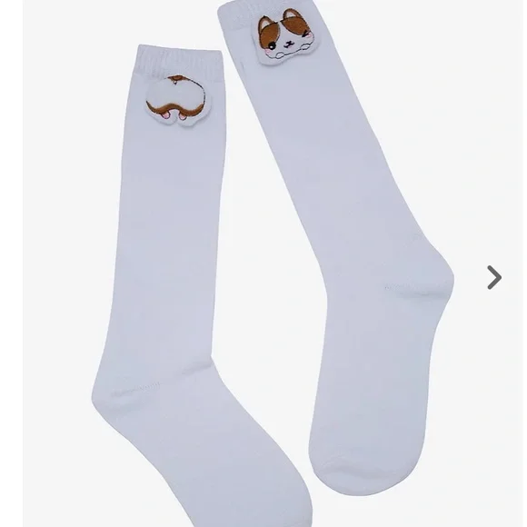 2/$12 Plush Corgi Crew‎ Socks Hot Topic