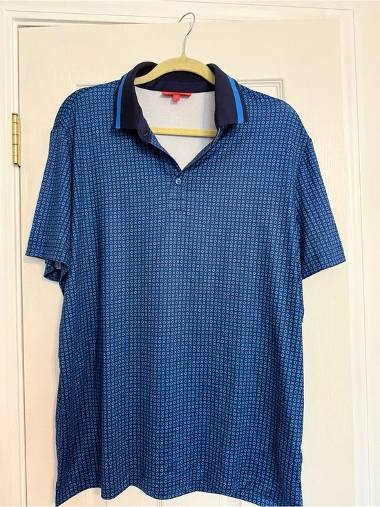 Men's Redvanly Golf Polo with Contrast Collar