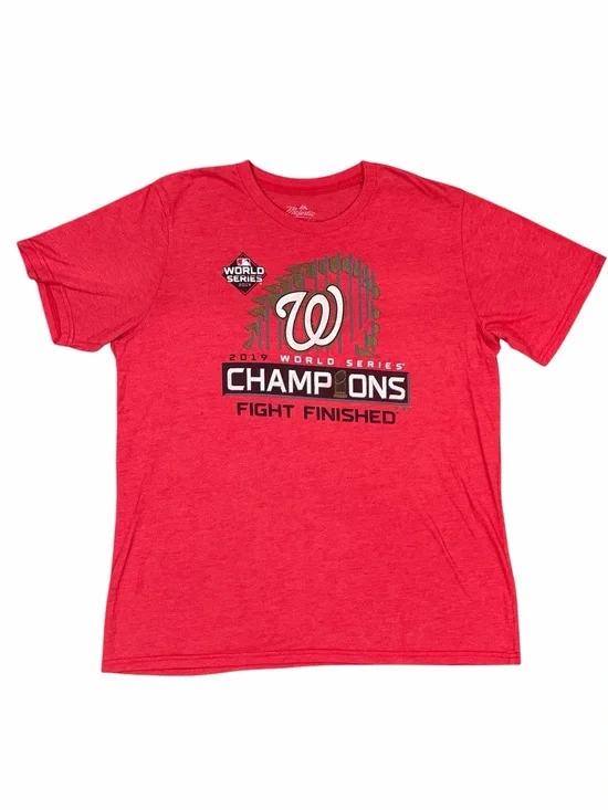 MLB Washington Nationals Tee 2019 World Series Champions T-Shirt Size 2XL