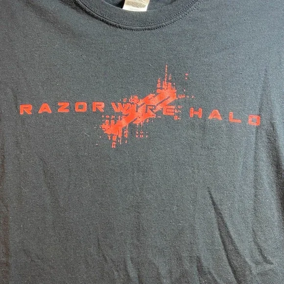 Razorwyre Halo 2 Sided‎ Little Rockstar Mens Large Shirt Heavy Metal Punk Rock