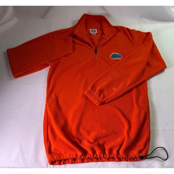 Florida Gators NCAA Red Oak‎ Sm Sportswear Orange Fleece 1/4 Zip Pullover Jacket