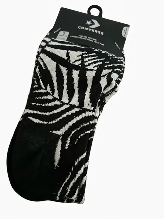 Converse Flat Knit Ultra Low Socks 3 pairs sz 4-10