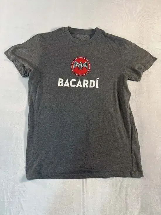 Bacardi Logo Graphic Grey Crew Neck T-Shirt