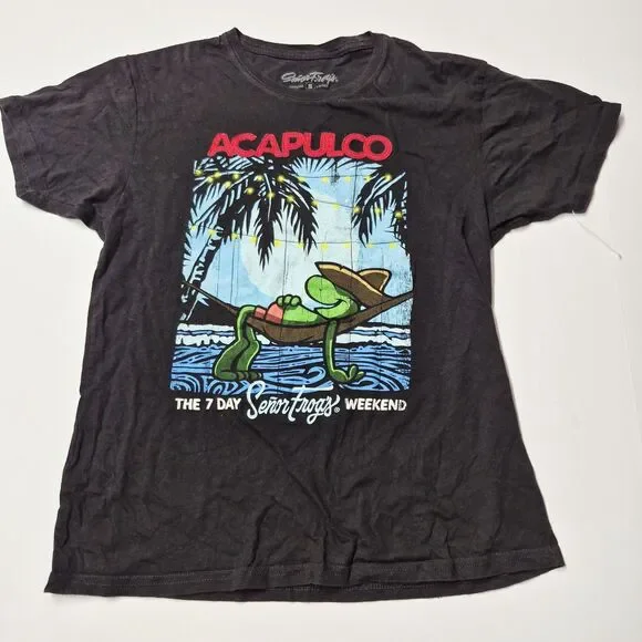 Vintage Señor Frog’s Acapulco Graphic T-Shirt Men’s Small Retro Vacation Mexico