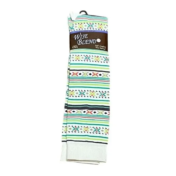 Wise Blend Multicolor‎ Boot Socks, Size M, NWT