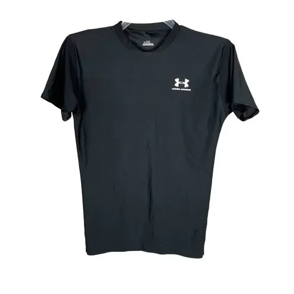 UNDER ARMOUR Black Stretch T-Shirt Top Sz‎ XL Activewear