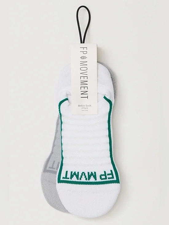 NWT! FP Free People Movement Simple Sport No Show Sock 2 Pack